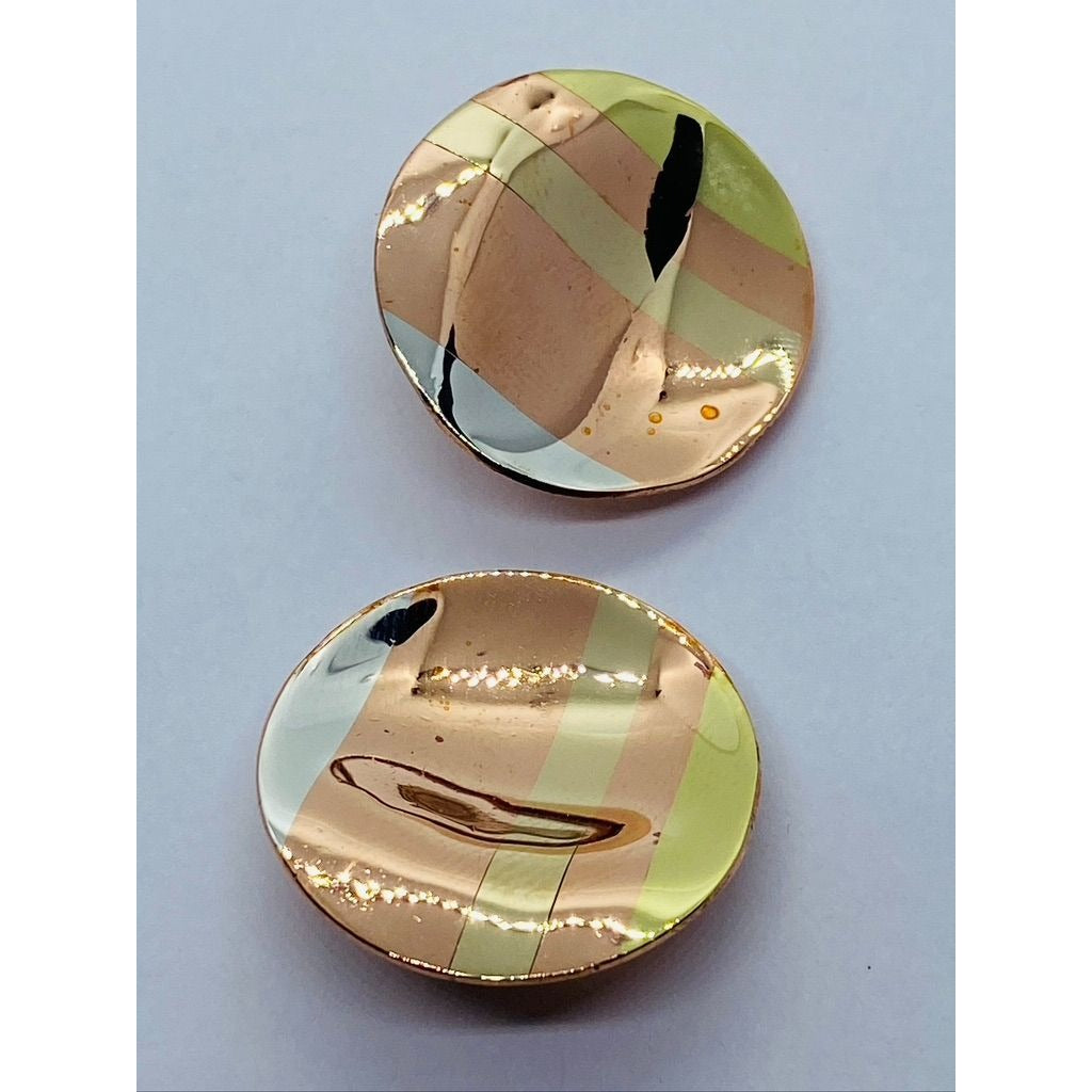Tiffany & Co Signed Vintage Rare Angela Cummings Mixed Metal Earrings Pouch Box