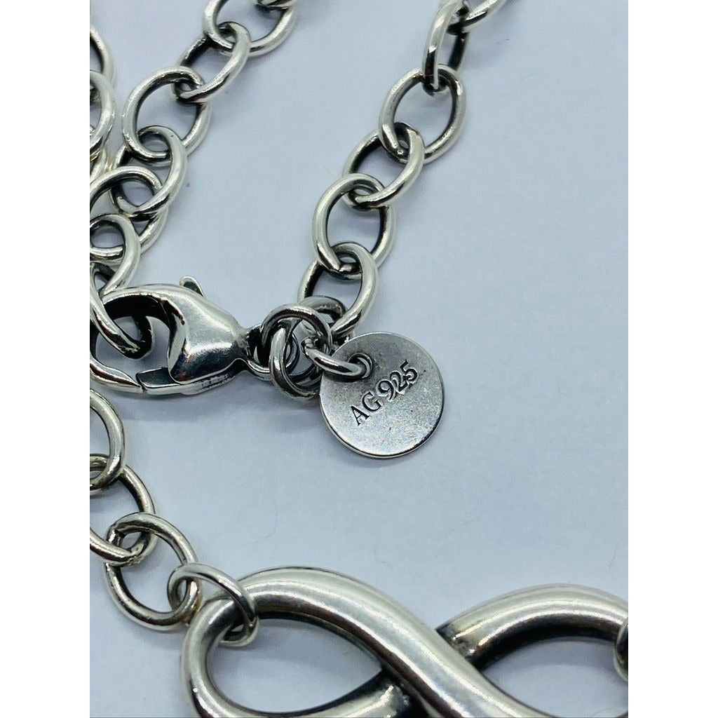 Tiffany & Co. Infinity 17.75” Necklace Link Chain 925 Sterling Silver