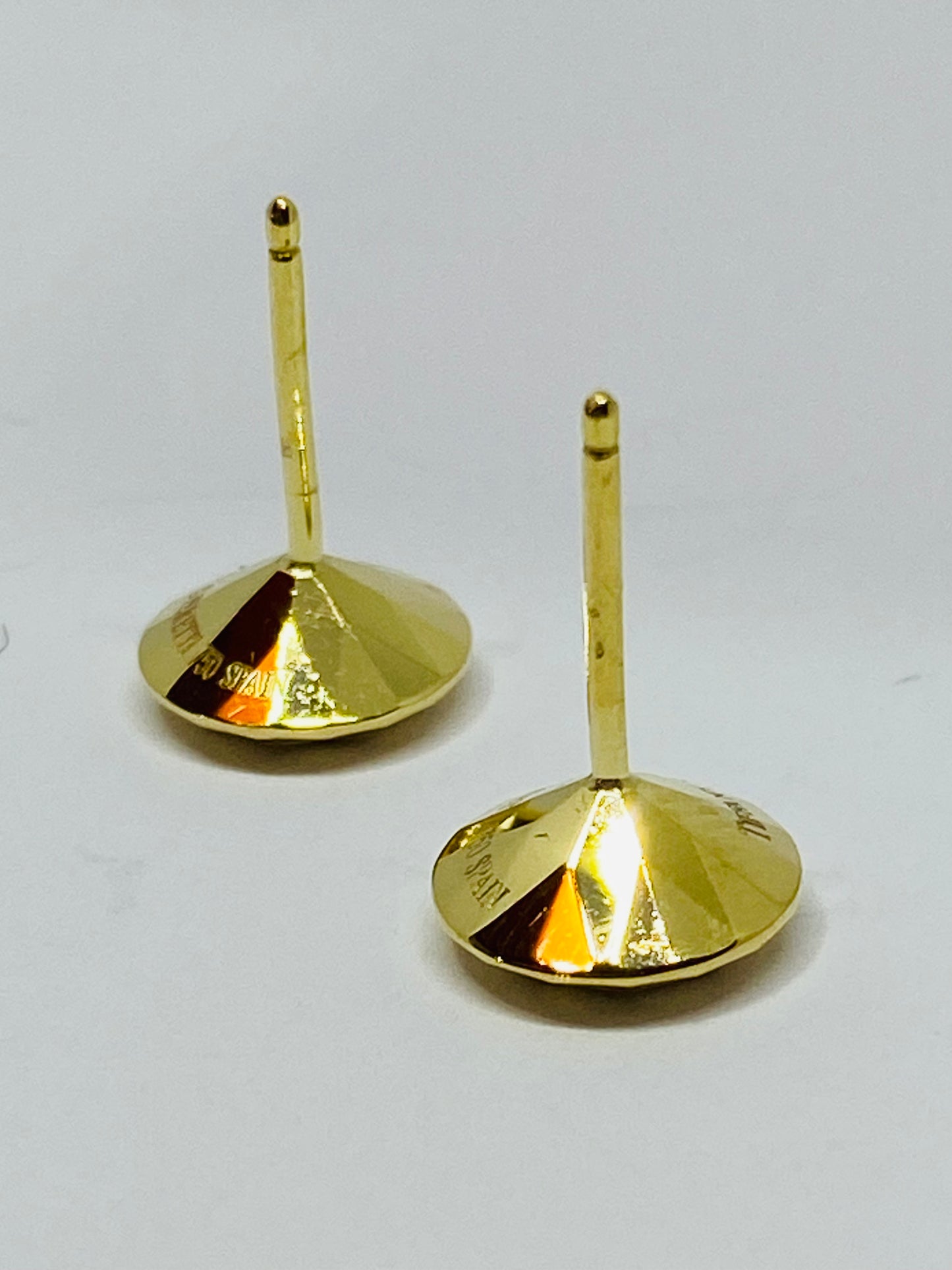 Tiffany & Co Vintage Elsa Peretti 18k Yellow Gold 2 Carat FACET Pierced Earrings