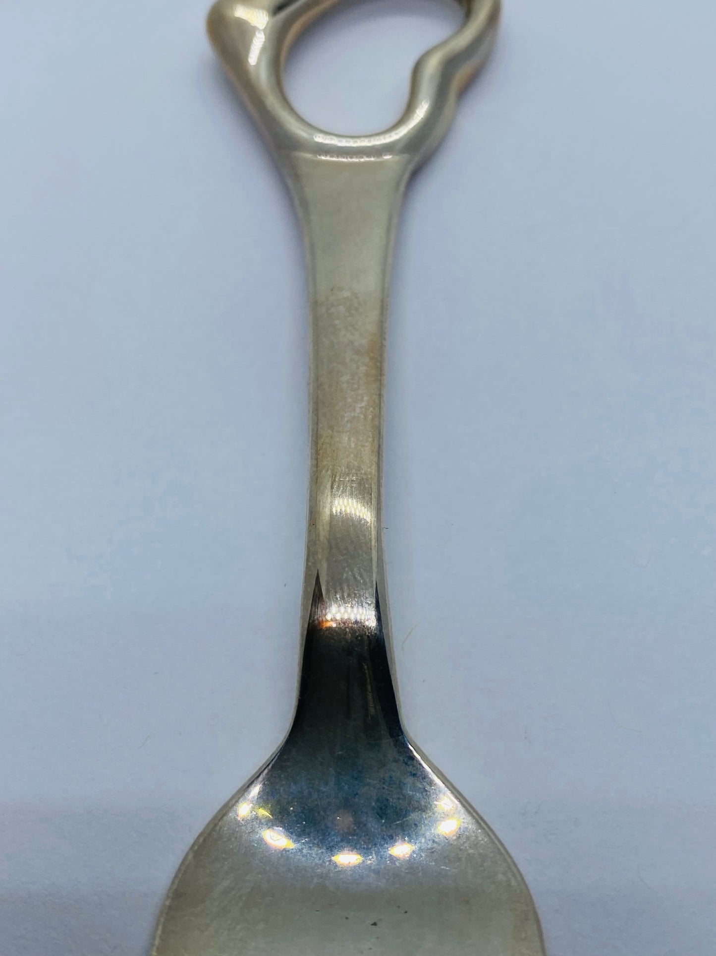 Tiffany & Co. Italy 925 Sterling 4"  Fork Elsa Perreti Open Heart With Box Pouch