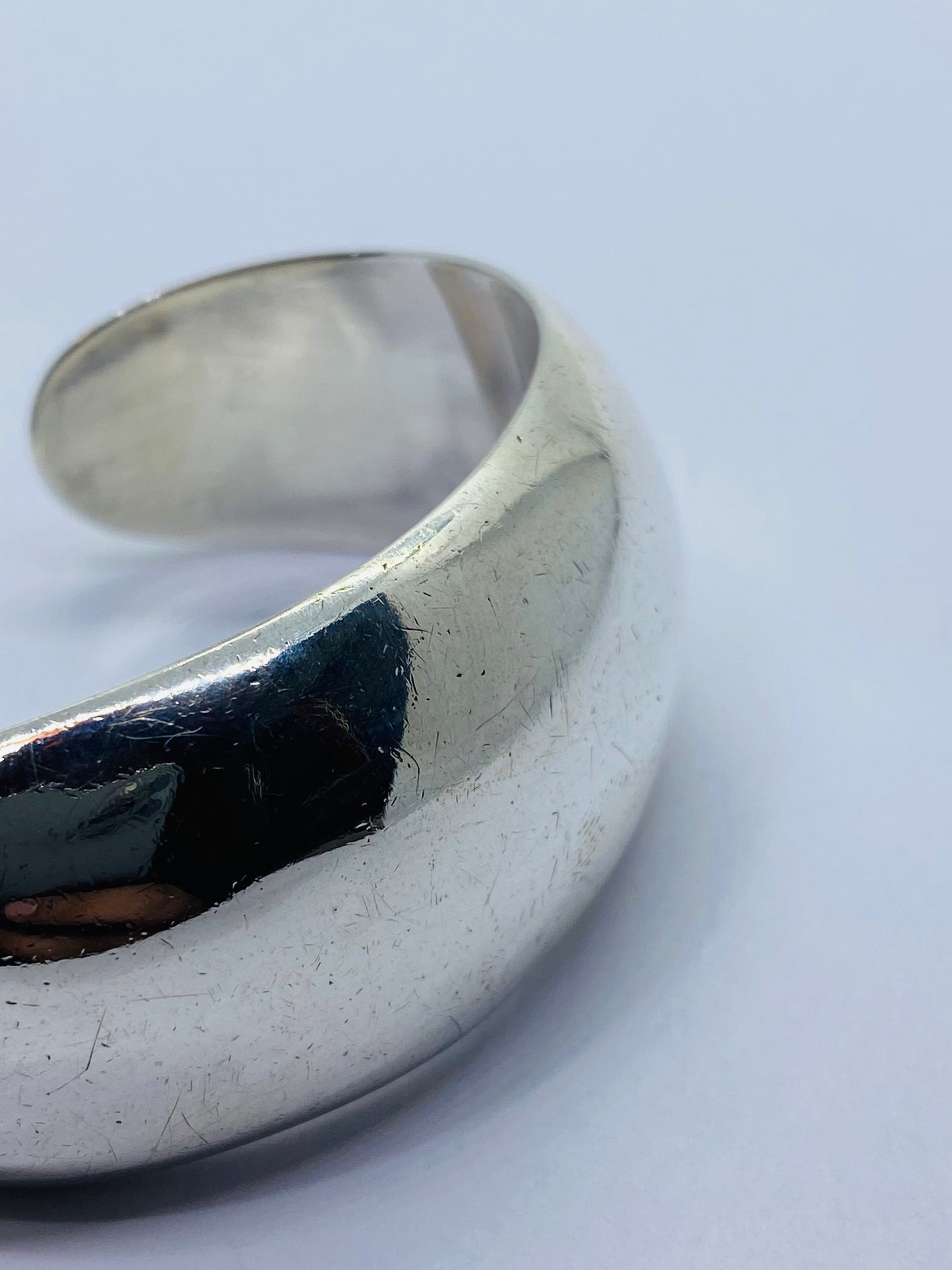 Tiffany & Co. 925 Sterling Silver Wide Cuff Bracelet 33G Size 6.25” 27MM Wide