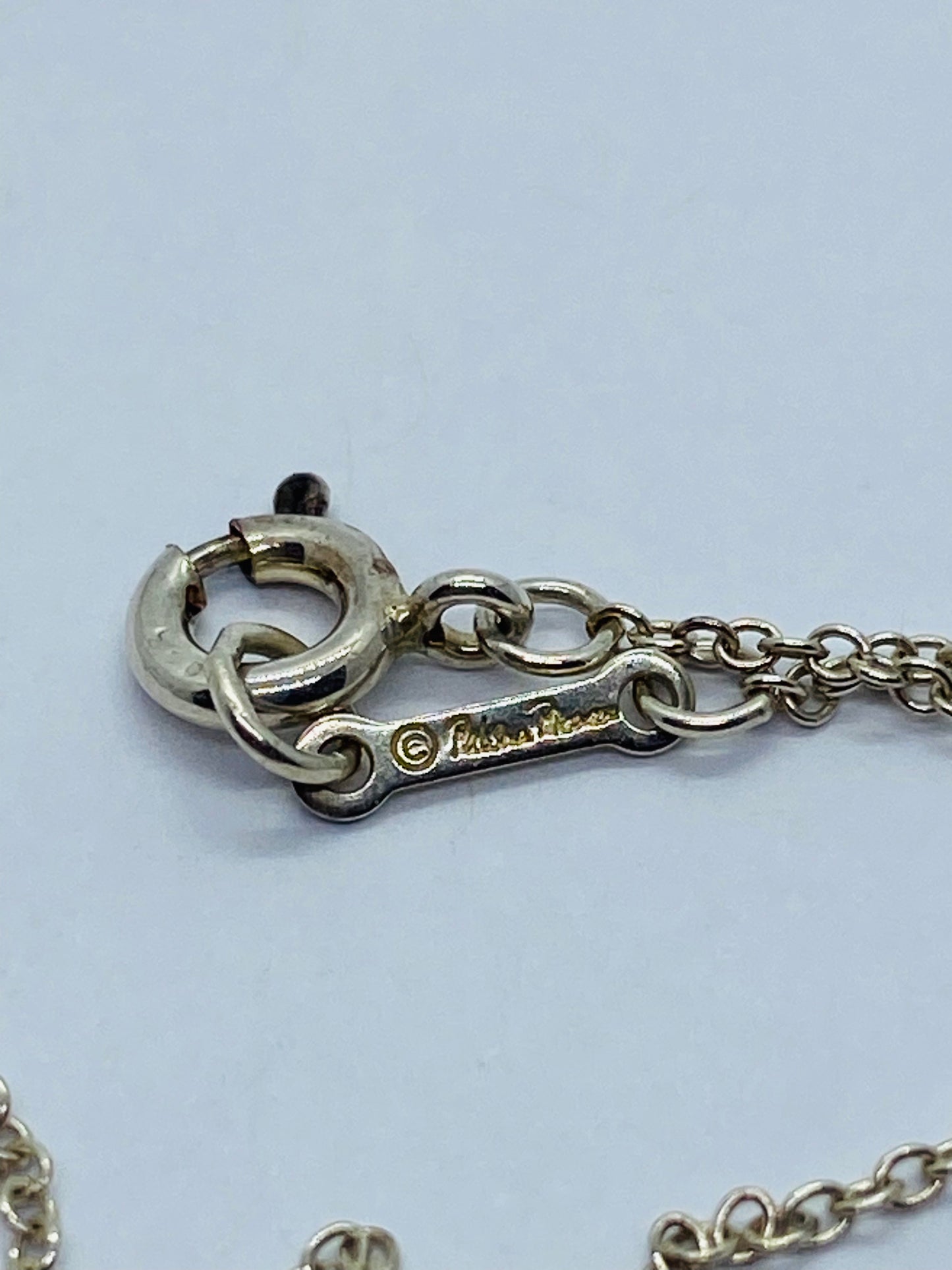 Tiffany Co 16” Modernist Sterling Silver 9 Heart Pendant Necklace Mint Condition