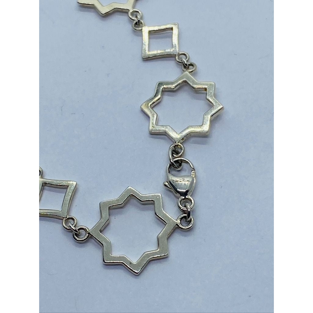 Tiffany & Co Silver Paloma Picasso Marrakesh Star Link 7.25" Chain Bracelet Rare
