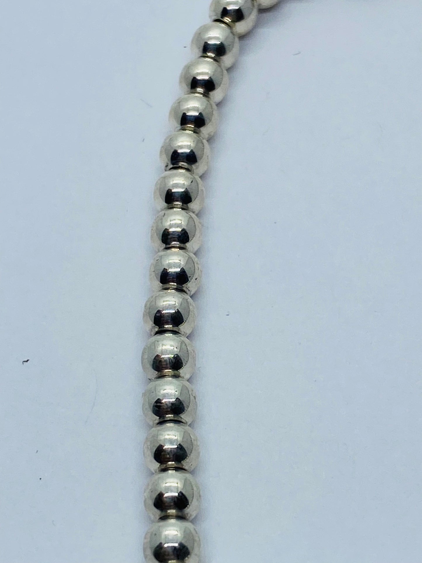 Tiffany & Co. Mini  Bow Bead Bracelet Medium Sterling Silver 925 7”