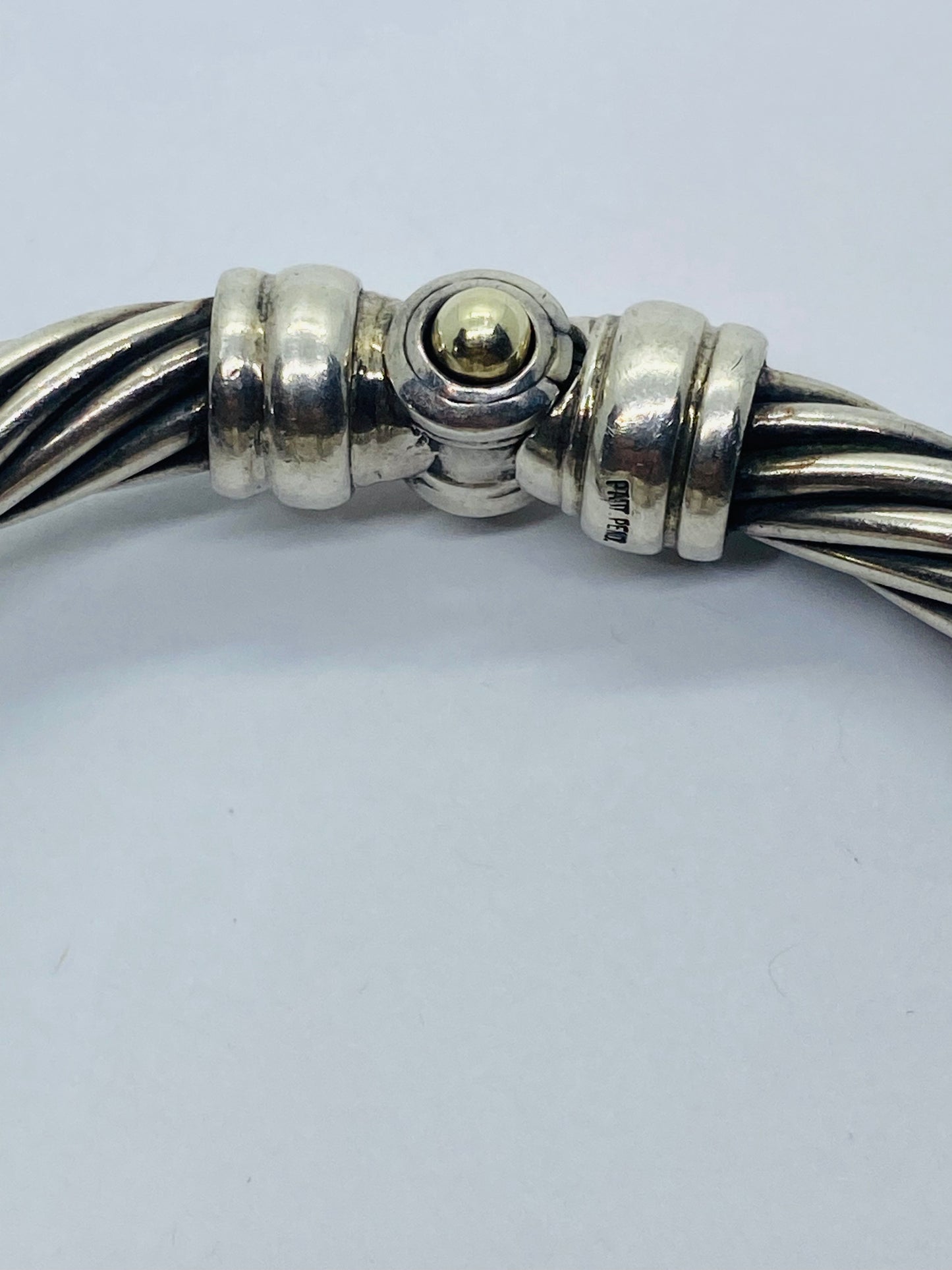 David Yurman 14k 925 Cable Amethyst Green Onyx Ladies Watch