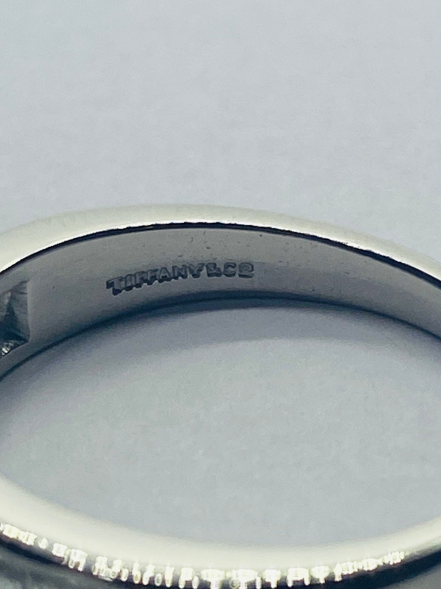 Tiffany & Co. 1.40CT  7 Diamond Platinum Square Cut Wedding Band Ring Size 9