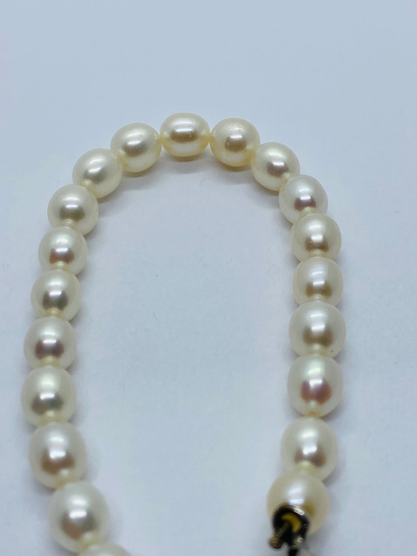 Tiffany & Co. Sterling Silver 20 Pearl Infinity Bracelet 7” Bracelet Pouch