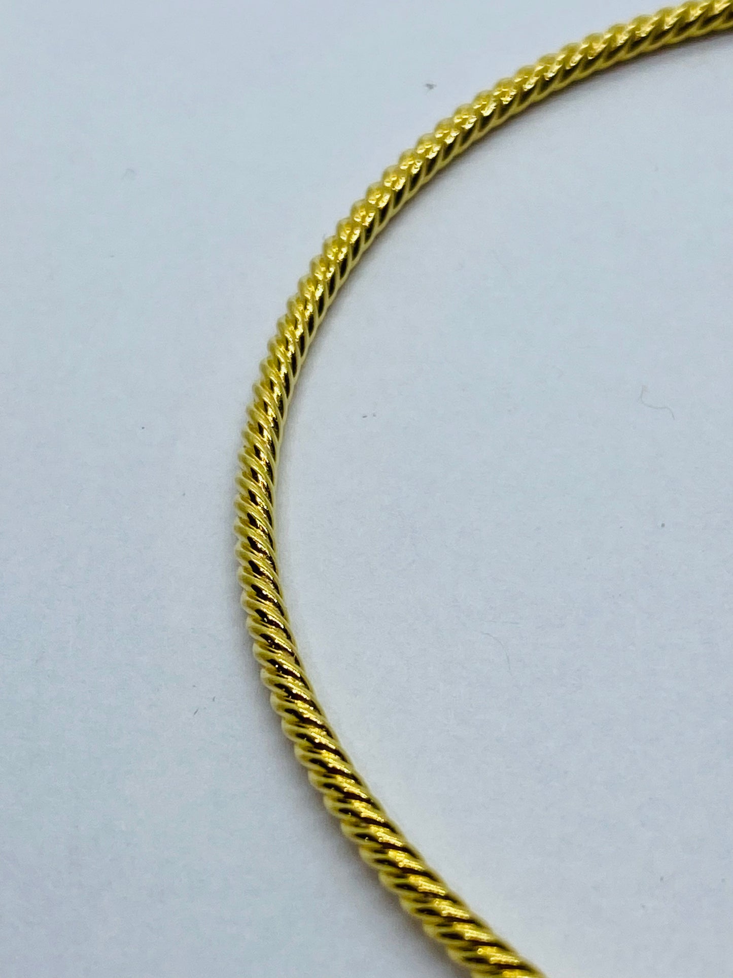 David Yurman 18K Yellow Gold Cable Classics 2mm Bangle Bracelet Free Shipping