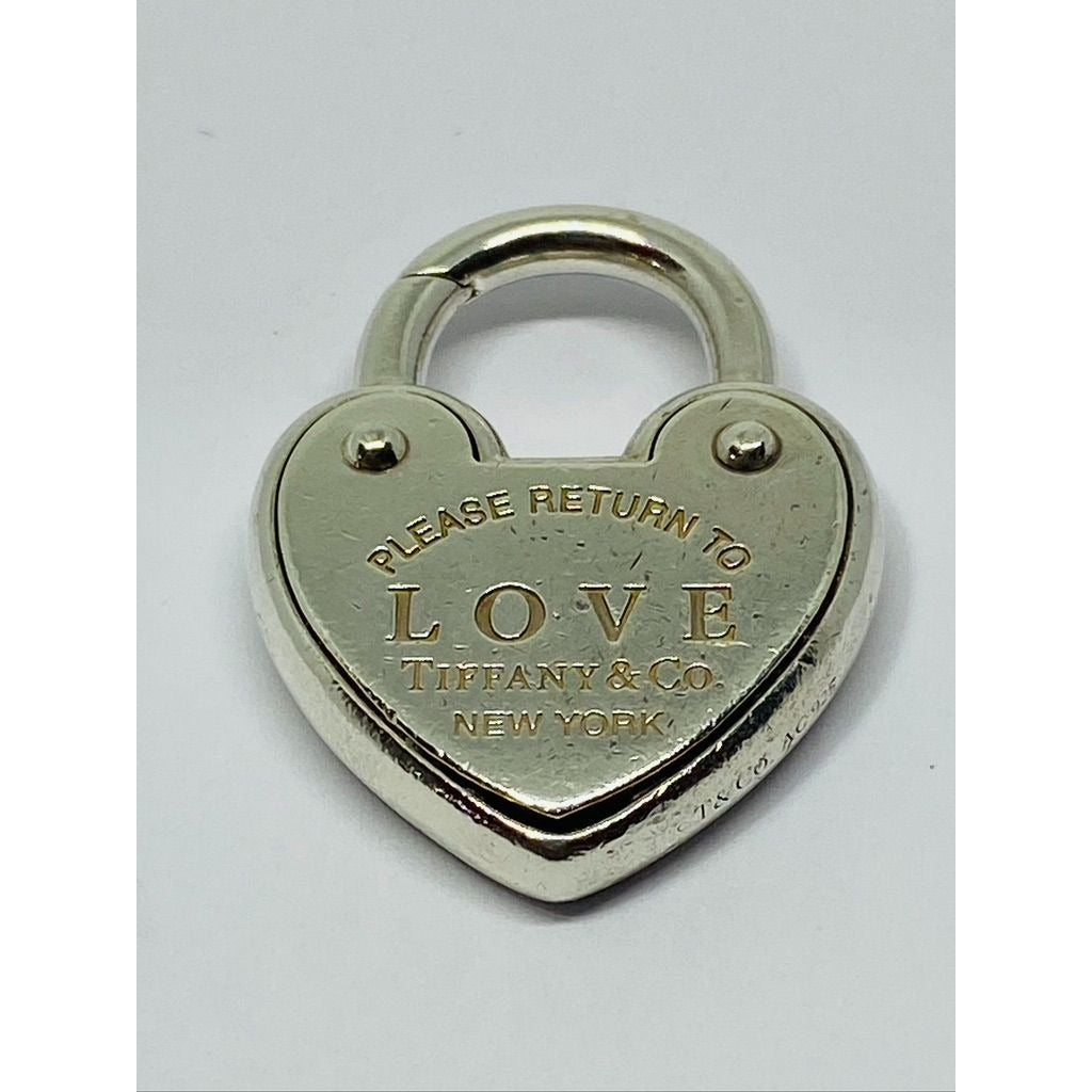 Tiffany & Co. Sterling Silver 'Return To Tiffany LOVE Heart Padlock Pendant