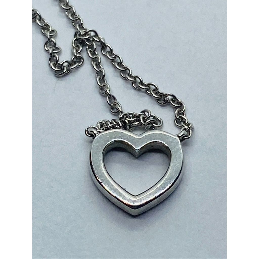 TIFFANY & CoTiffany Metro Heart Necklace 18K 750 Diamond 16"