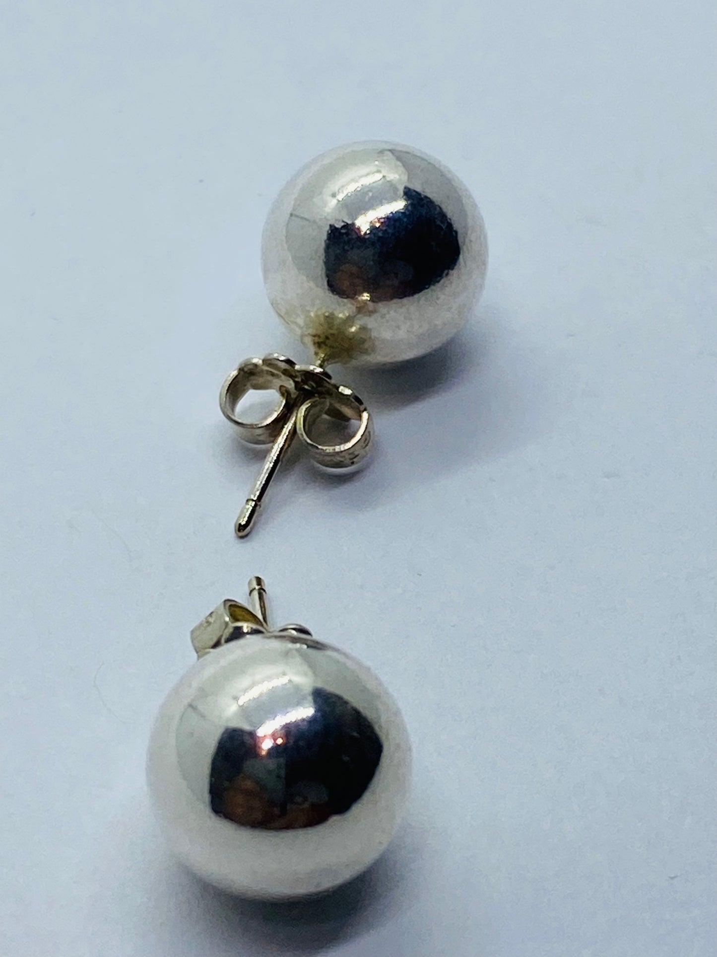 Tiffany & Co. Ball Stud Earrings Bead Hardwear hard wear Sterling Silver 10mm
