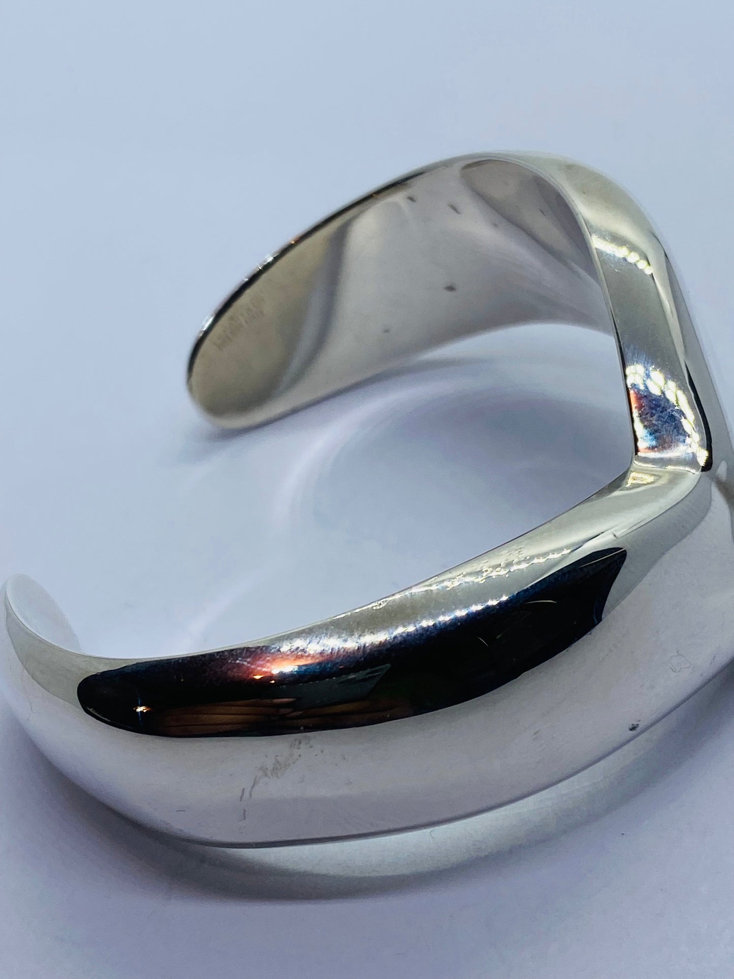 Tiffany & Co. Elsa Peretti Sterling Silver Wing Wave Cuff Bangle Bracelet