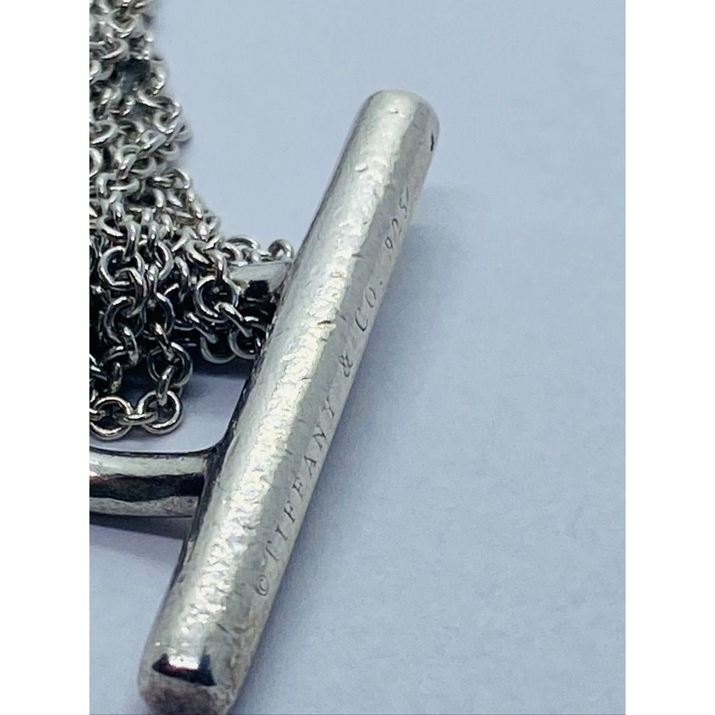 Tiffany & Co. 925 Silver Multi Strand Mesh Toggle 7.25" Bracelet