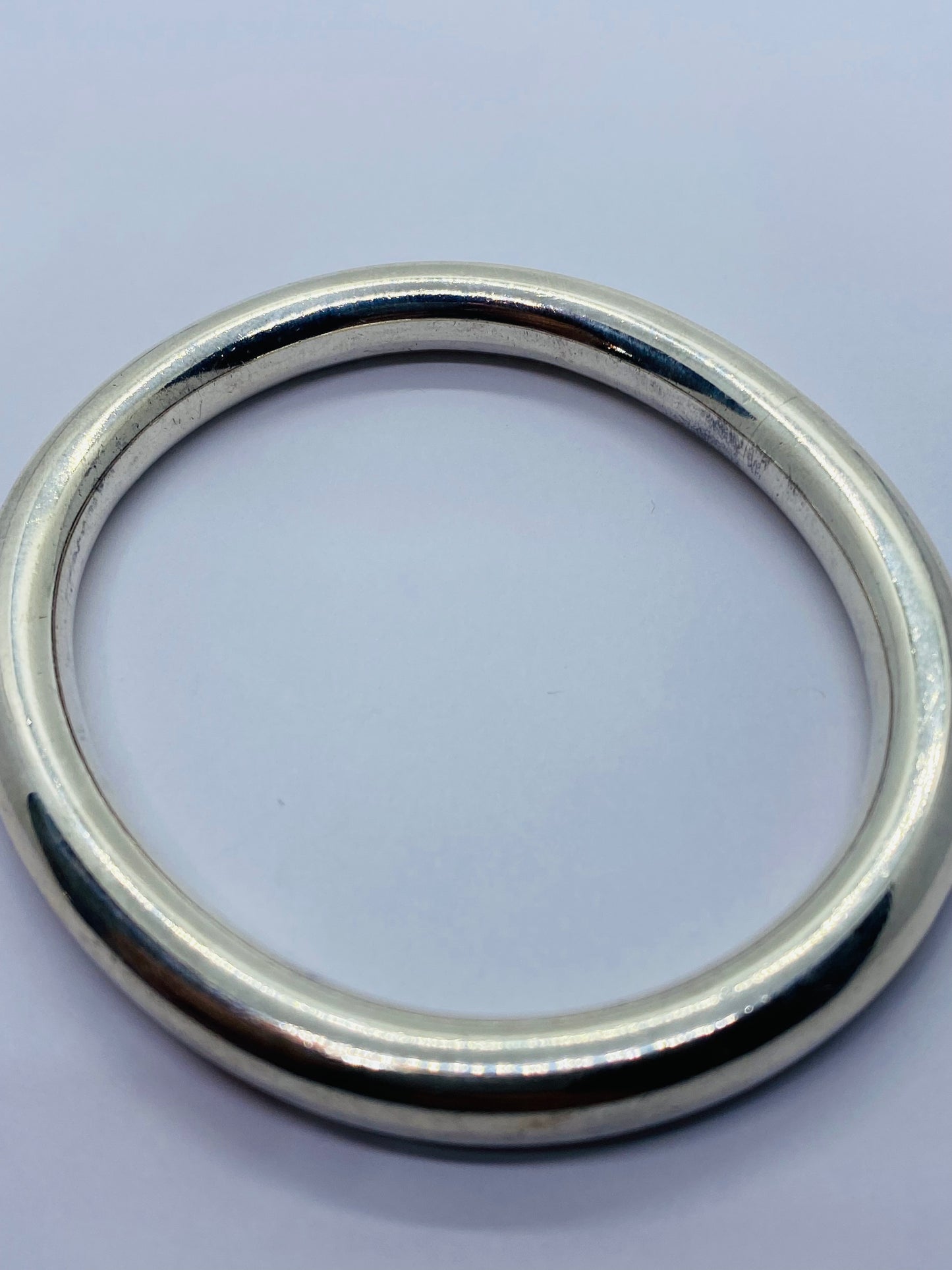 Tiffany & Co. Round Tube Oval Classic Bangle Brace 7 1/4” Bracelet
