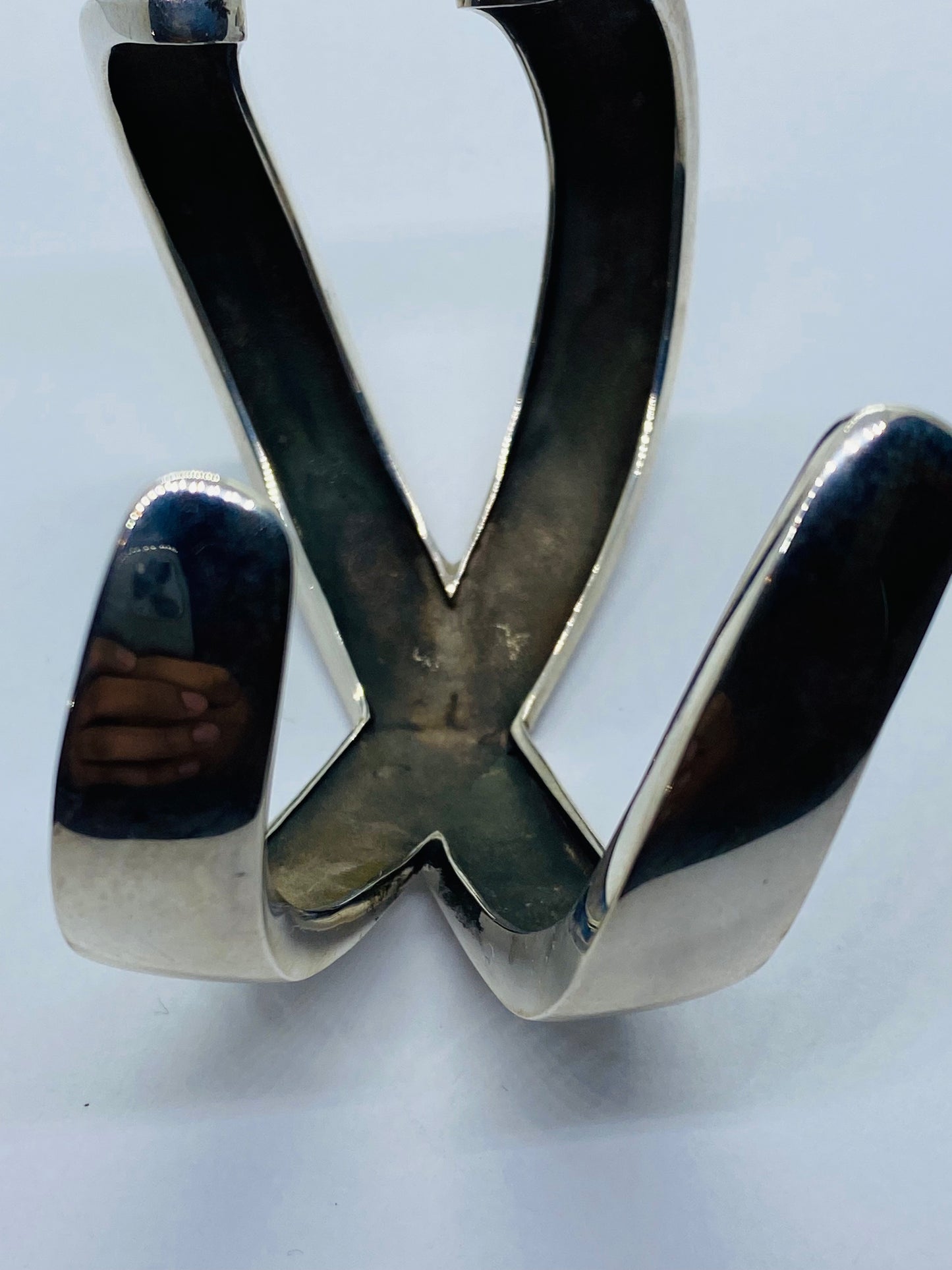 TIFFANY & Co STERLING PALOMA PICASSO GRAFFITI X CUFF BRACELET 1985 75.8G Rare