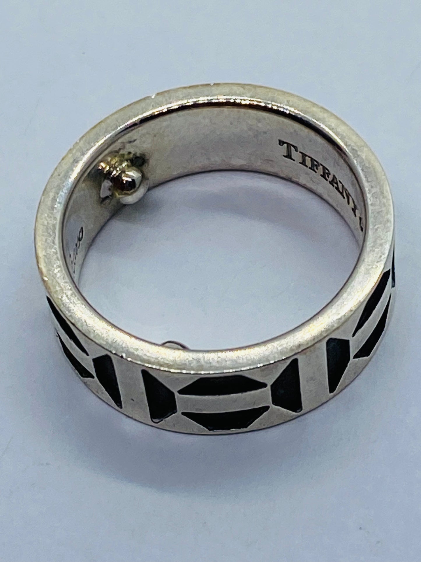 Tiffany & Co Sterling Silver Paloma Picasso Zellige Band Ring Size 4 READ!!!!!