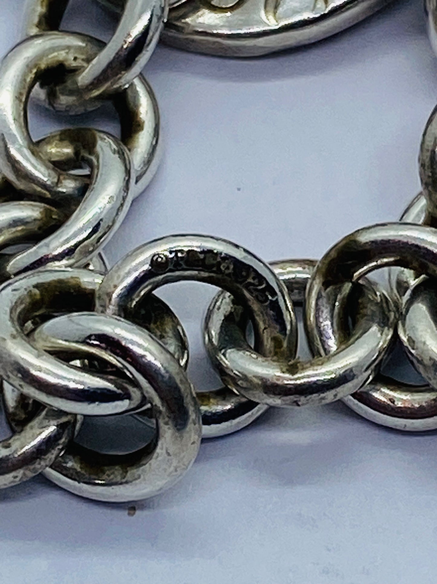 Tiffany Co. 1837 Sterling Silver Interlocking Circles Chain Necklace 17”