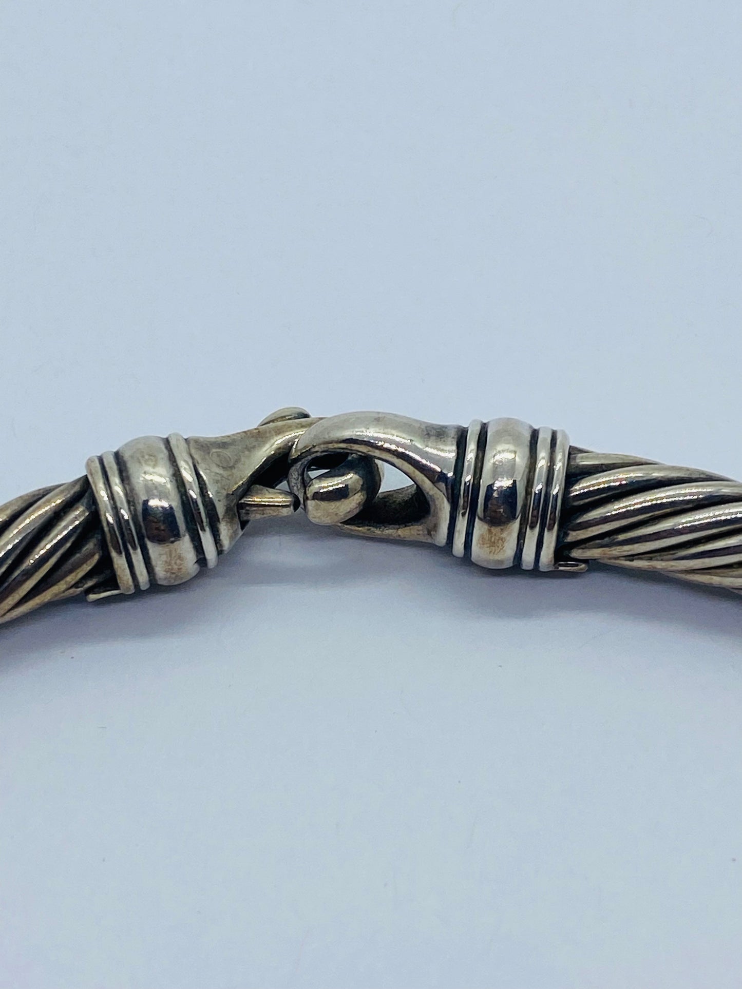 DAVID YURMAN CLASSIC CABLE STATION NECKLACE STERLING 925/14KYG 16.5"  101 Grams