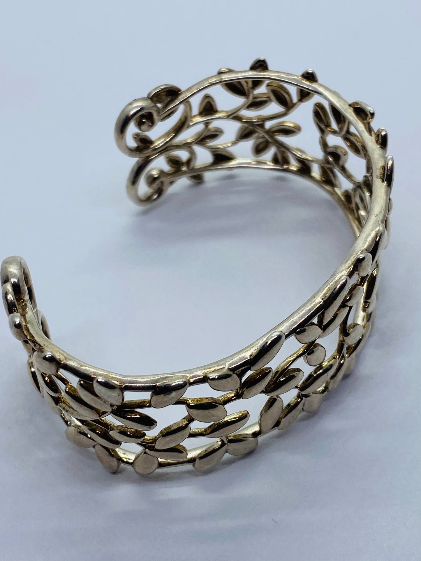 Tiffany & Co. Paloma Picasso Olive Leaf Cuff - Sterling Silver Bracelet $950