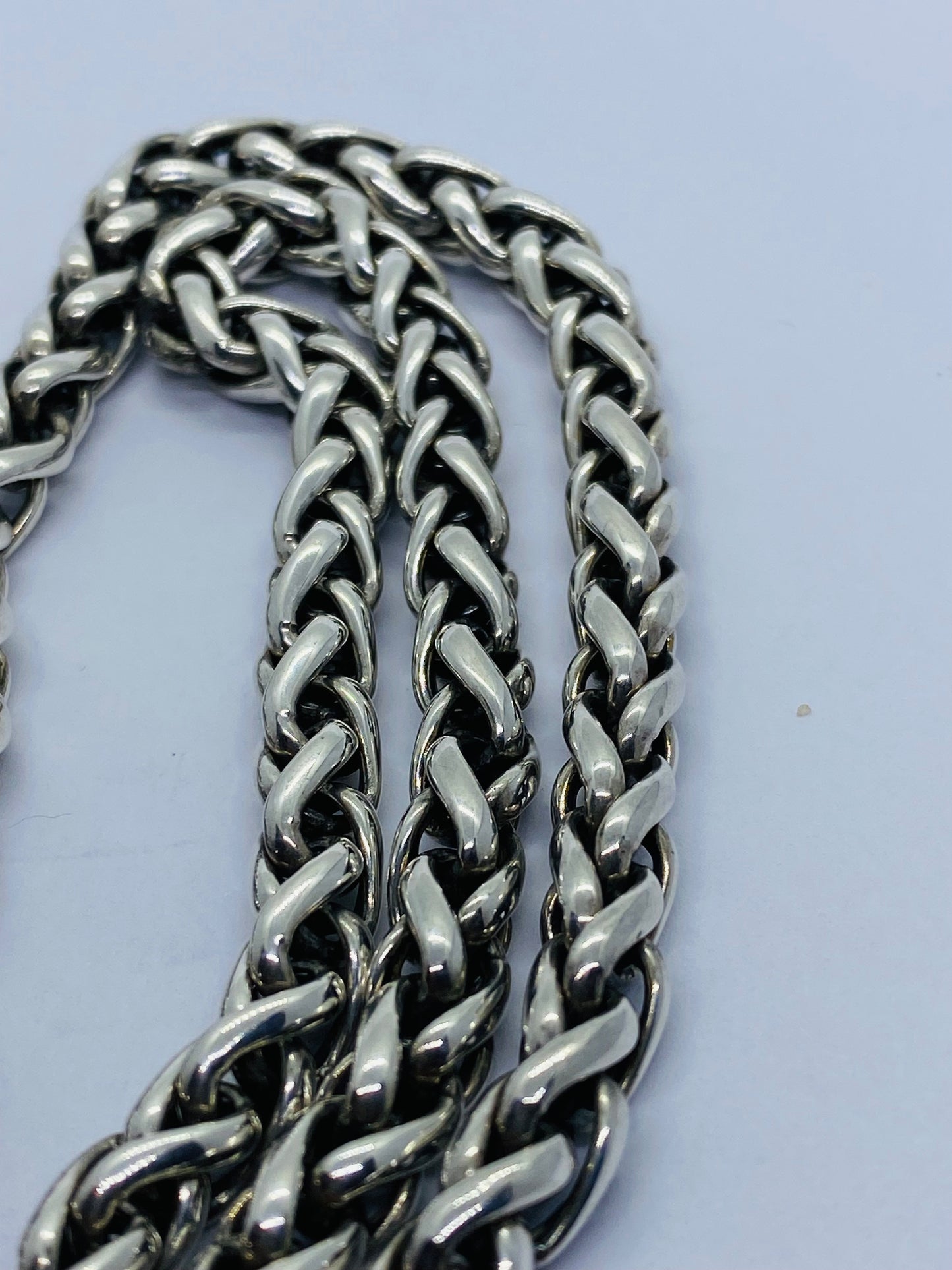 Authentic DAVID YURMAN 18" WHEAT NECKLACE WITH 585 14K Yellow GOLD 6mm