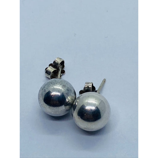 Tiffany & Co. Ball Stud Earrings Bead Hardwear hard wear Sterling Silver 10mm
