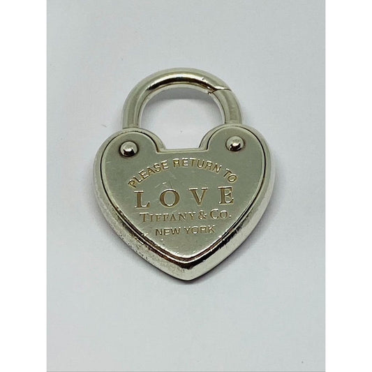 Tiffany & Co. Sterling Silver 'Return To Tiffany LOVE Heart Padlock Pendant
