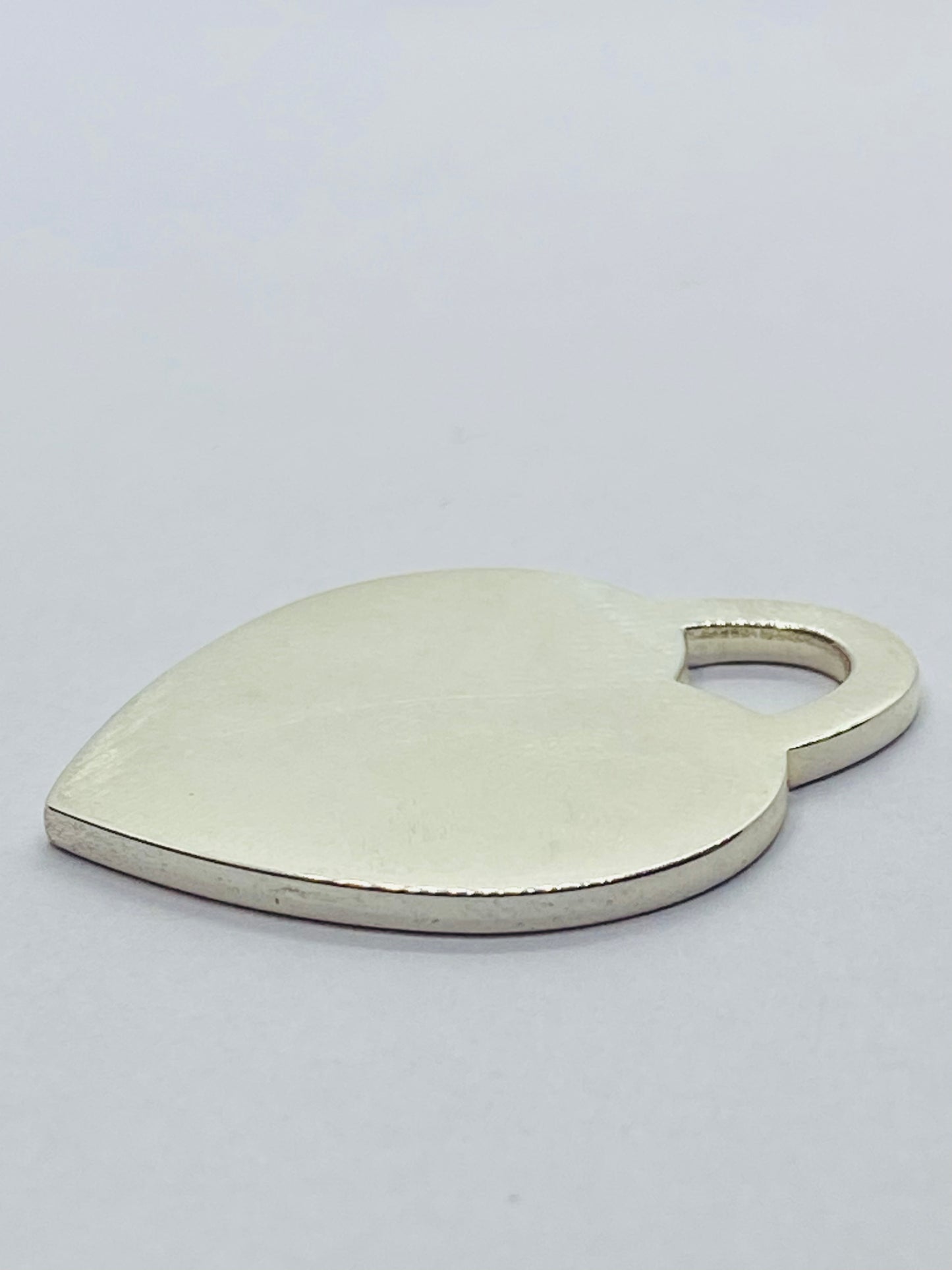Tiffany & Co. Extra Large Heart Charm Jumbo Tag Pendant, Sterling Silver 31x26MM