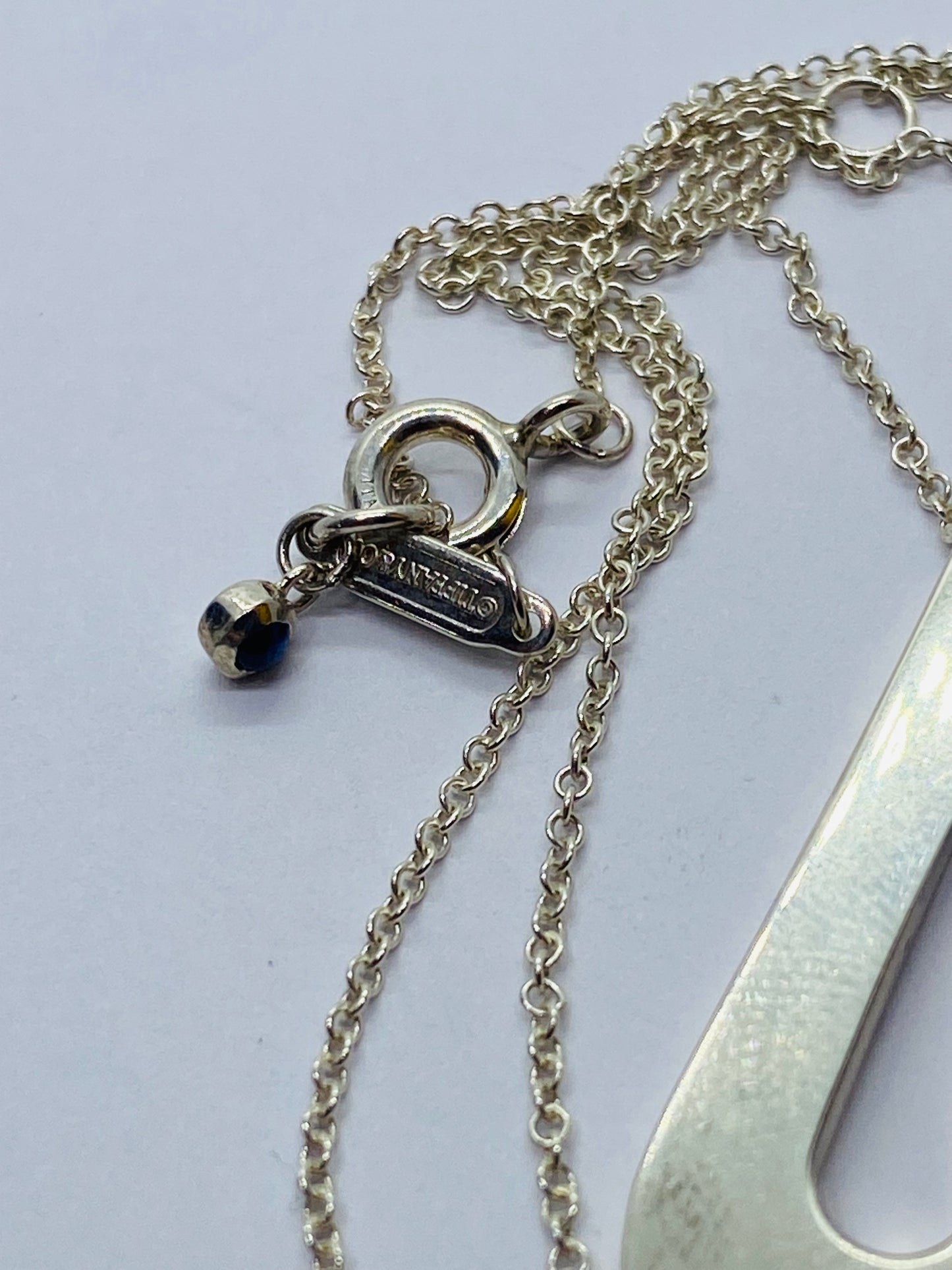Tiffany & Co. Out of Retirement Small Loop Pendant Sterling Silver 16-18" chain