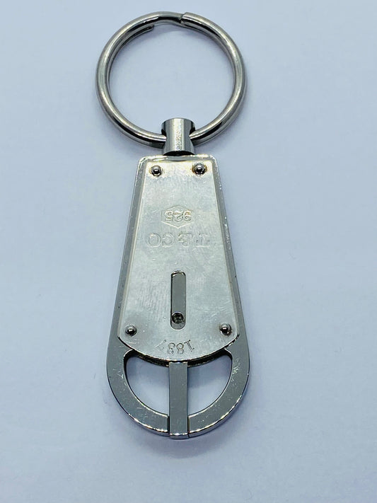 Tiffany & Co. Sterling Silver with Stainless Steel 1837 Valet Keychain Key Ring