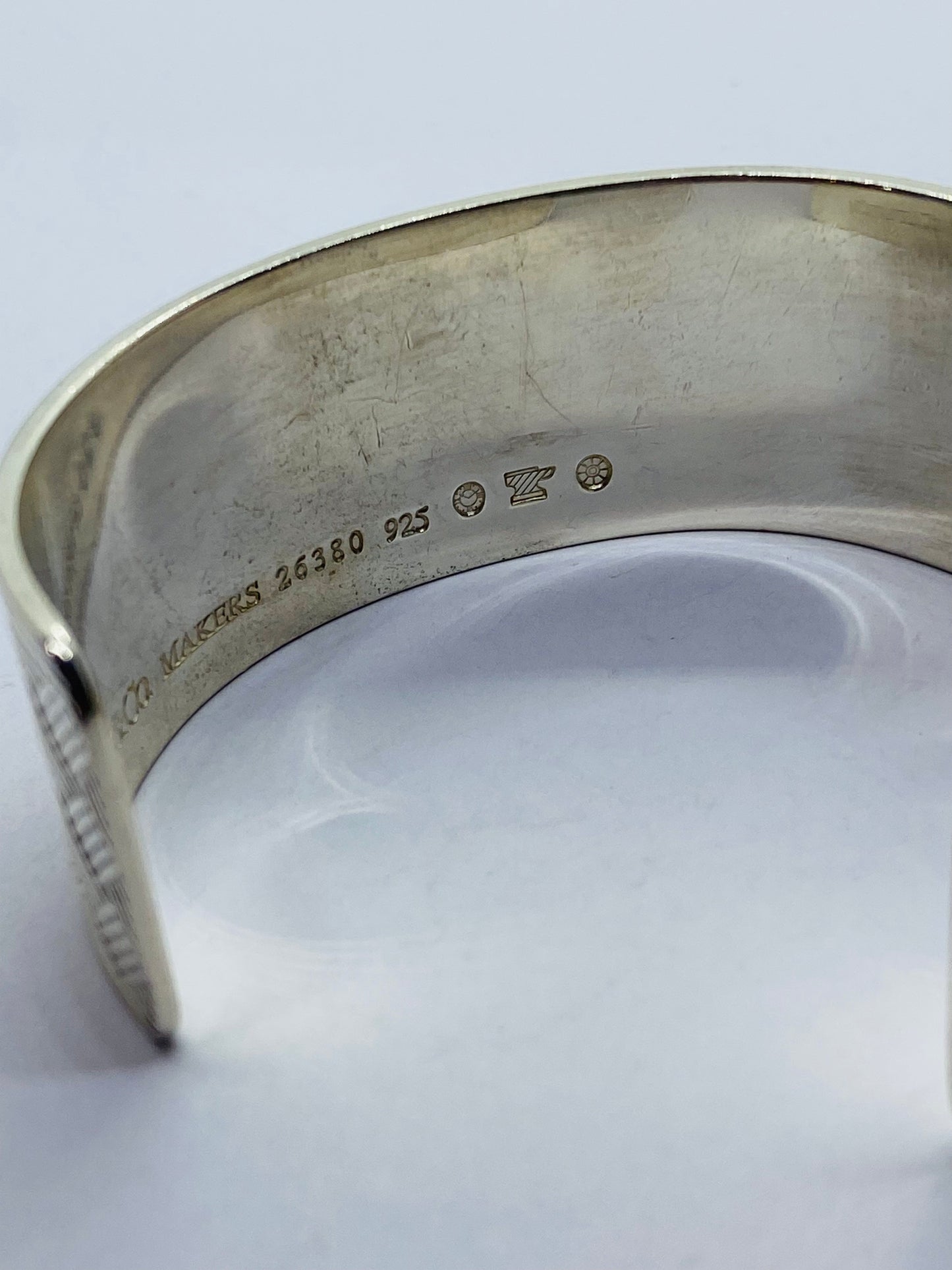 Authentic Tiffany Sterling Silver Basket Makers Cuff Bracelet