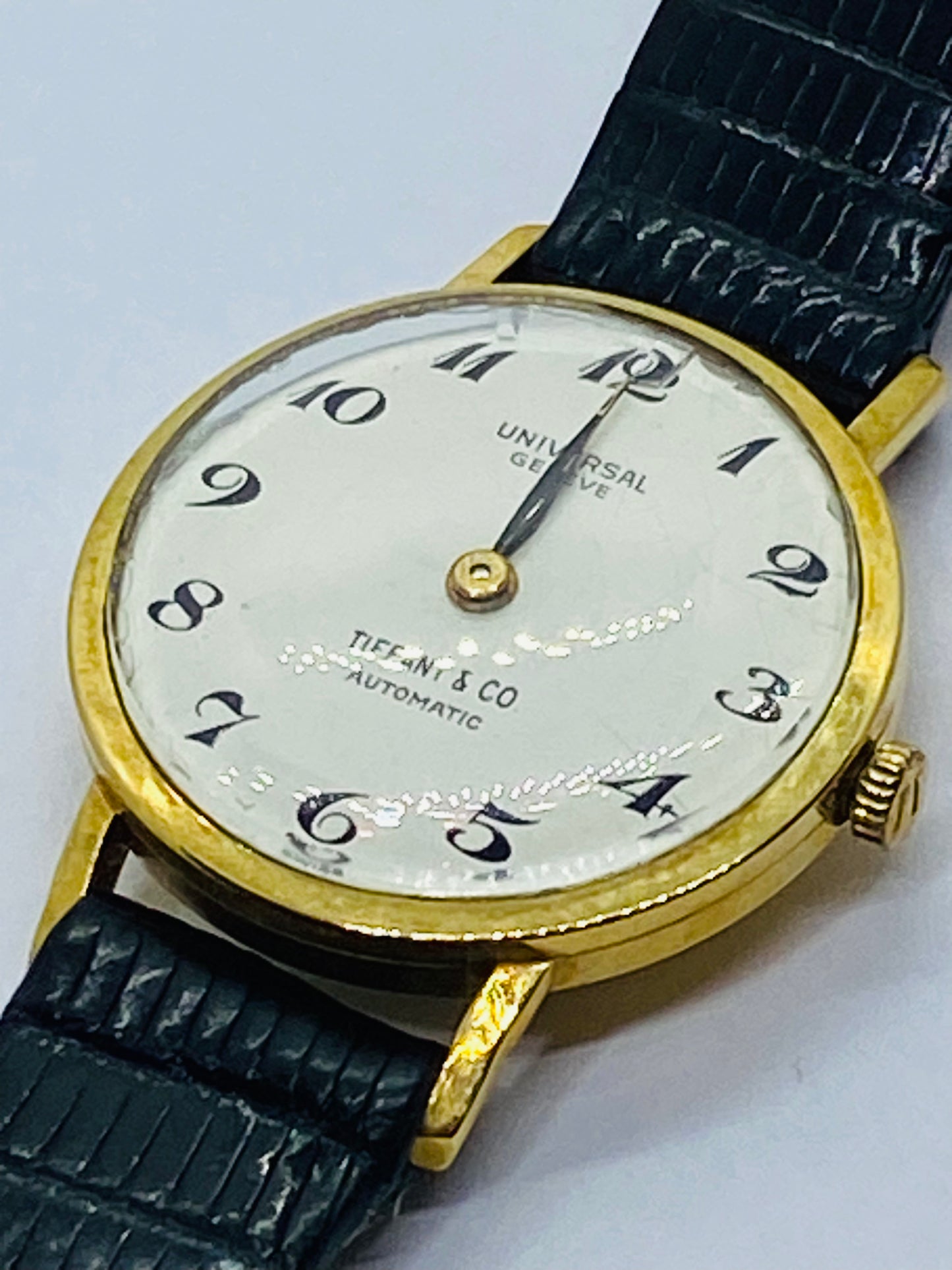 Universal Geneve Tiffany & Co 18K Yellow Gold  Watch Automatic NOT RUNNING