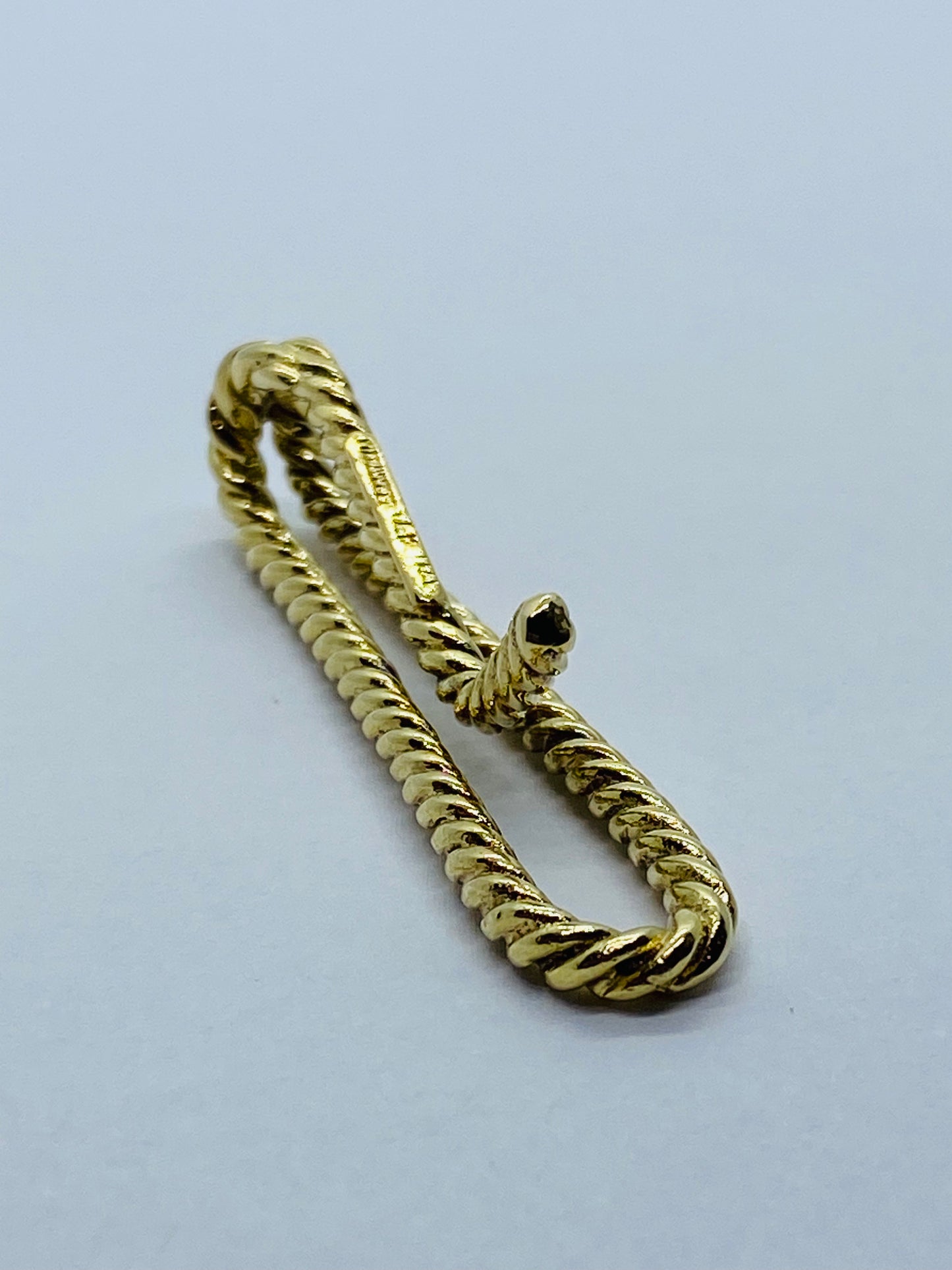 Tiffany & Co.RARE /VINTAGE 1950's 14k YG Tie Clip/Bar Money Clip Rope Twist