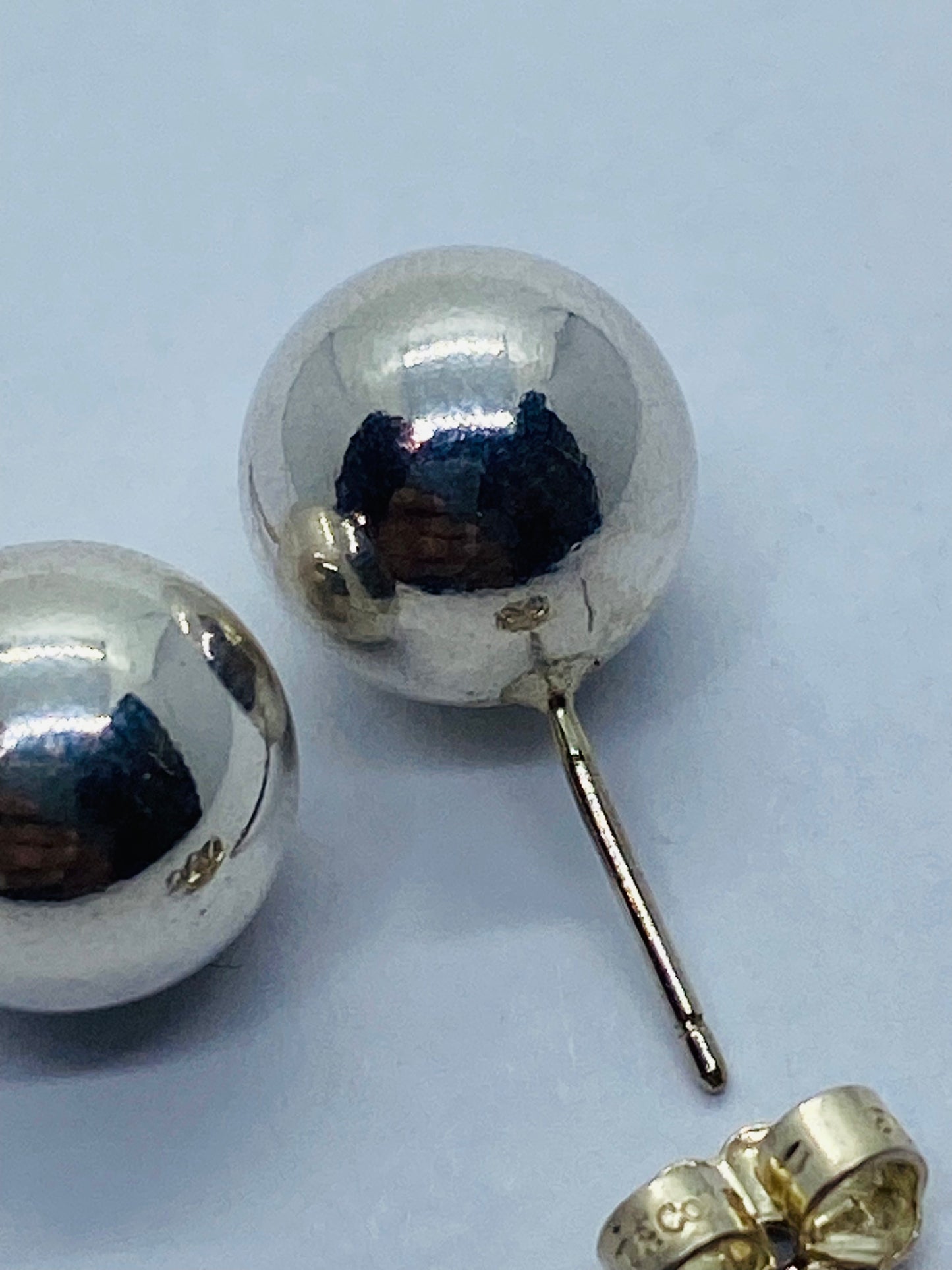Tiffany & Co. Ball Stud Earrings Bead Hardwear hard wear Sterling Silver 10mm