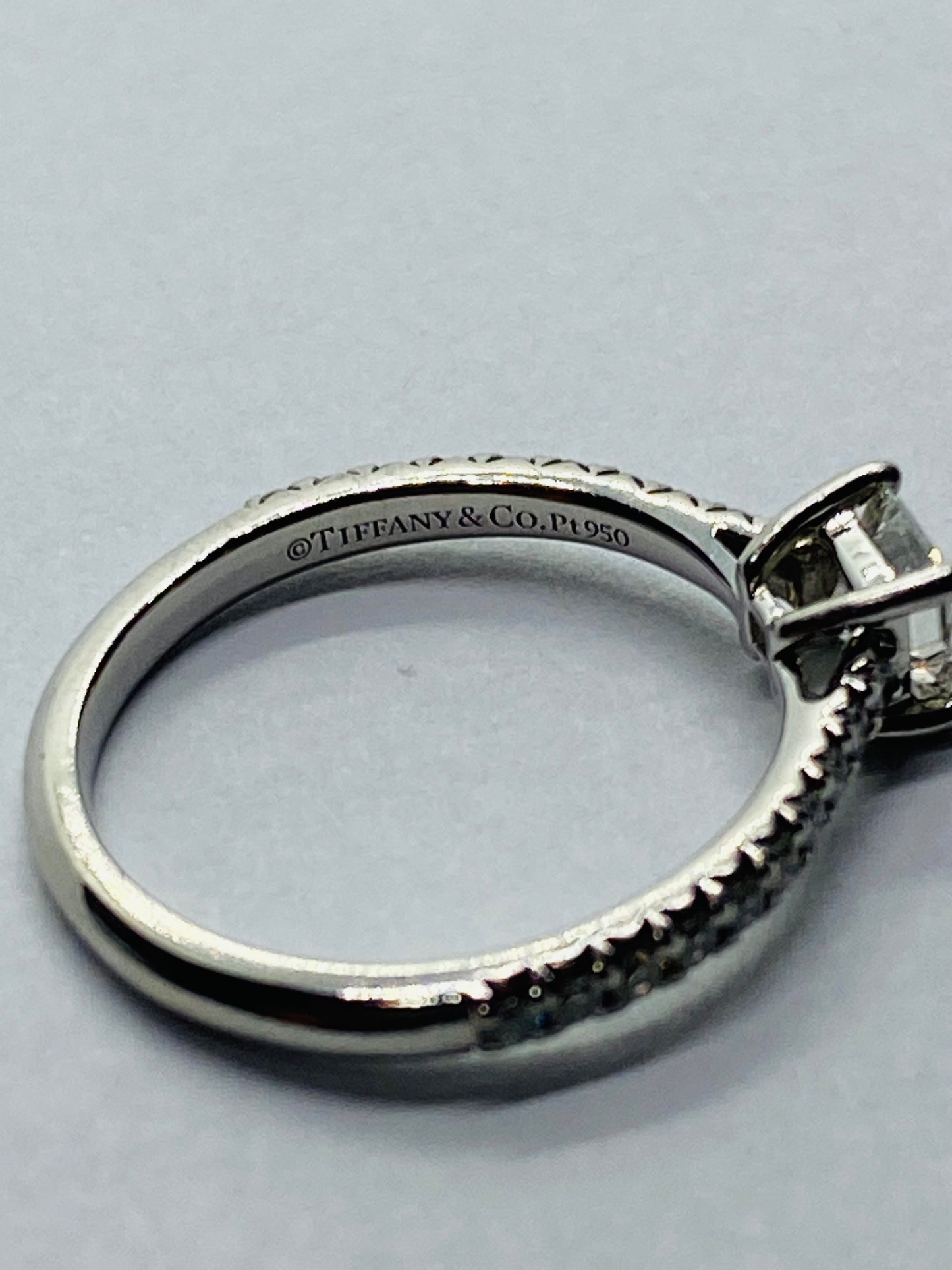 Tiffany & Co. Novo Princes Diamond Engagement Ring  Platinum