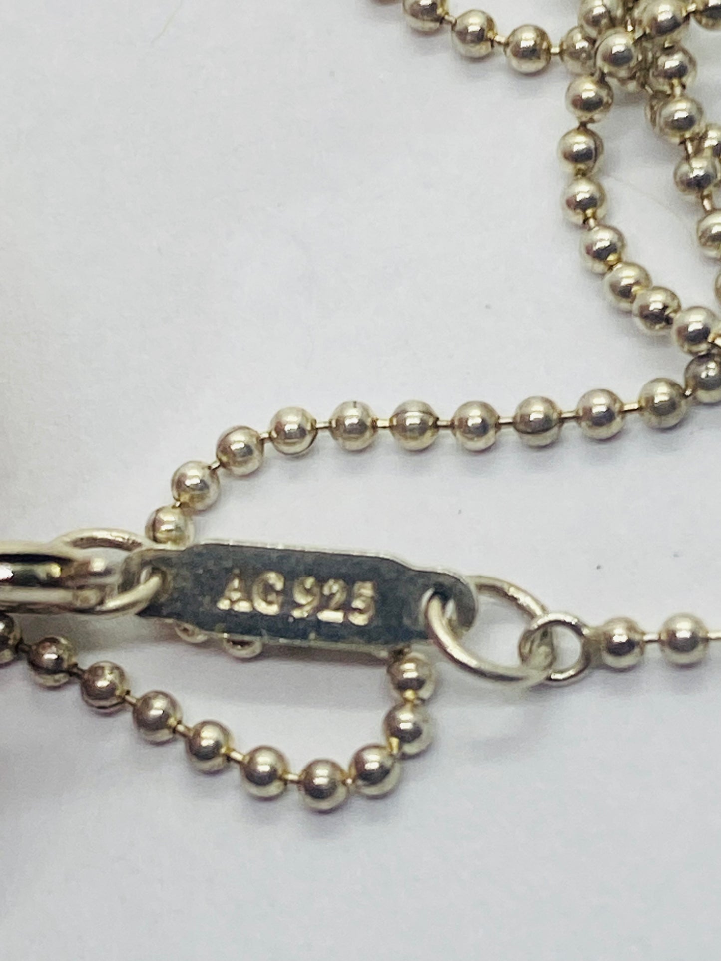 Tiffany & Co. Sterling Silver Blank Heart Padlock Pendant Necklace 18”