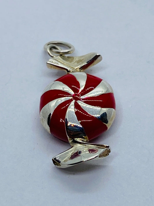 Tiffany & Co BON BON CANDY Mint Charm or Pendant Enamel Sterling Silver 925 READ