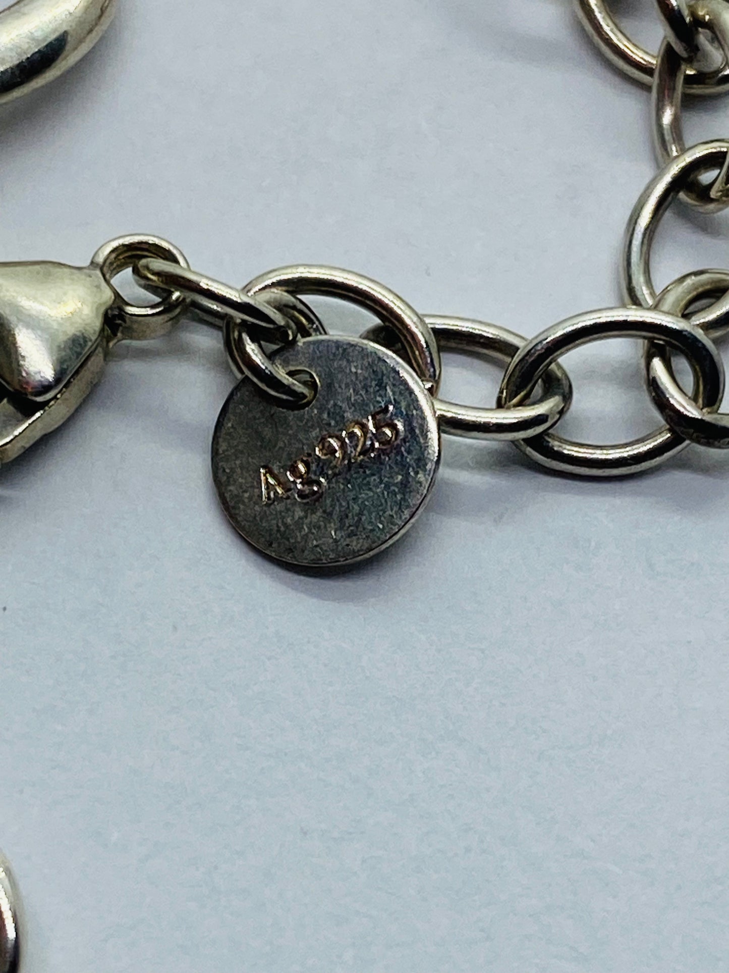 Tiffany & Co. 925 Silver Infinity Oval Link 7” Bracelet