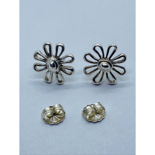 Tiffany & Co Sterling Silver Paloma Picasso Daisy Earrings