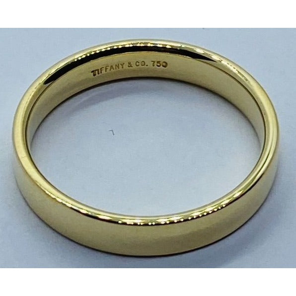 Tiffany & Co Wedding Band 3.5MM Wide Size 8.5 18K 750