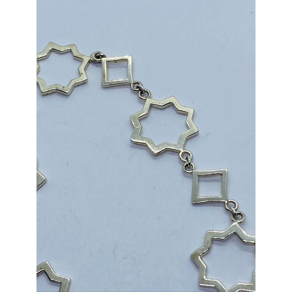 Tiffany & Co Silver Paloma Picasso Marrakesh Star Link 7.25" Chain Bracelet Rare