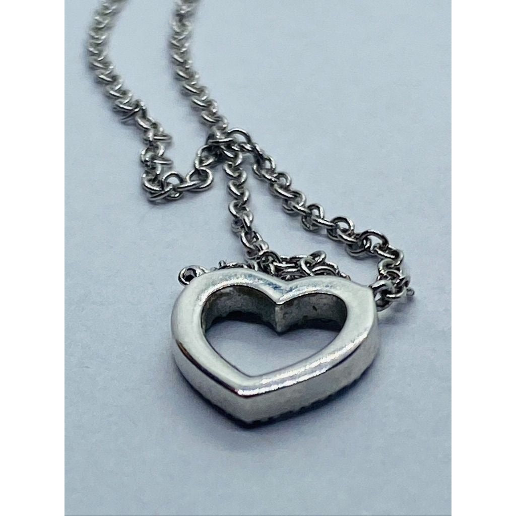 TIFFANY & CoTiffany Metro Heart Necklace 18K 750 Diamond 16"