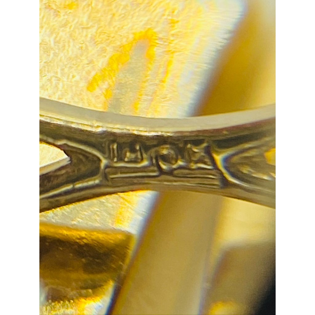 Tiffany and Co 14K Yellow Gold Square Cufflinks Ribbed Design