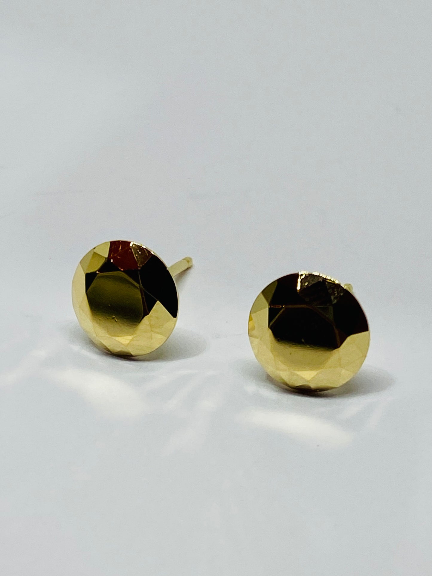 Tiffany & Co Vintage Elsa Peretti 18k Yellow Gold 2 Carat FACET Pierced Earrings