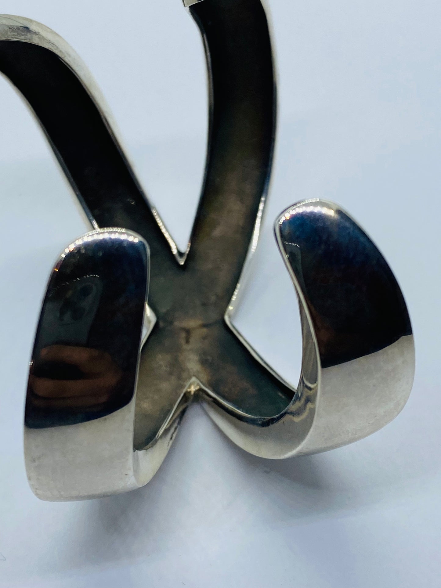 TIFFANY & Co STERLING PALOMA PICASSO GRAFFITI X CUFF BRACELET 1985 75.8G Rare