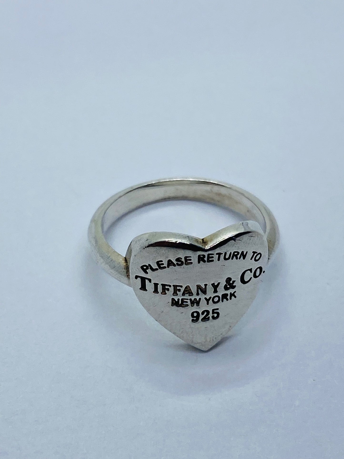 Tiffany & Co. Ring Size 4 Please Return To Tiffany & Co” New York 925 Silver