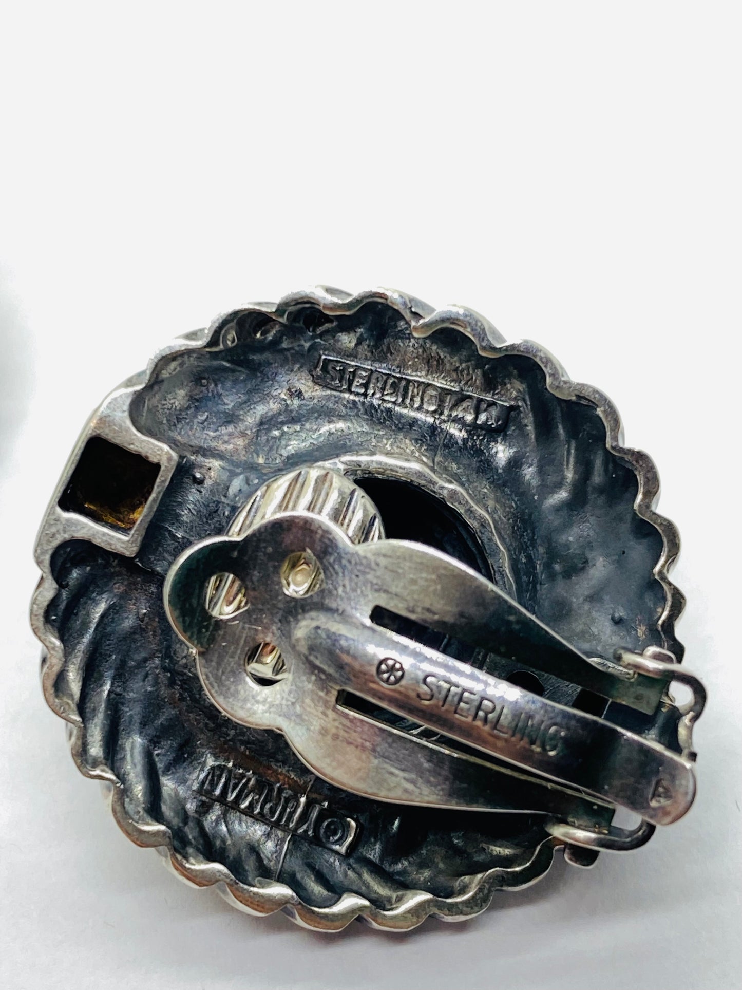 X-LARGE David Yurman RENAISSANCE CABLE Sterling Silver 14K Gold Clip-On Earrings
