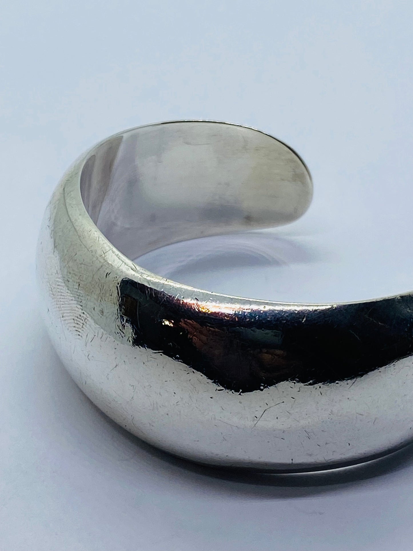 Tiffany & Co. 925 Sterling Silver Wide Cuff Bracelet 33G Size 6.25” 27MM Wide