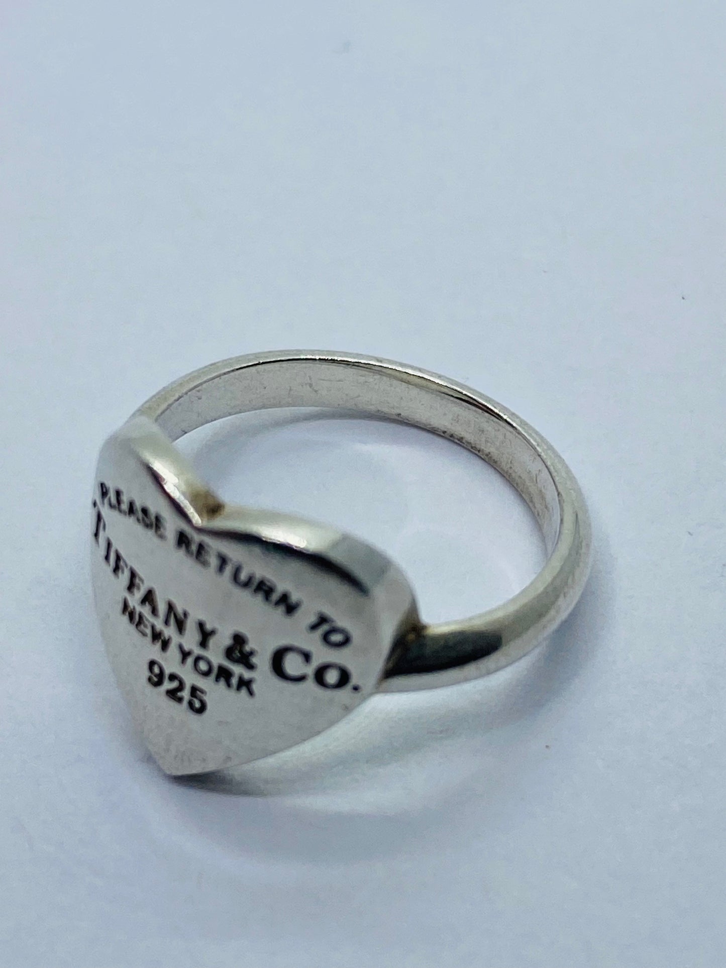Tiffany & Co. Ring Size 4 Please Return To Tiffany & Co” New York 925 Silver
