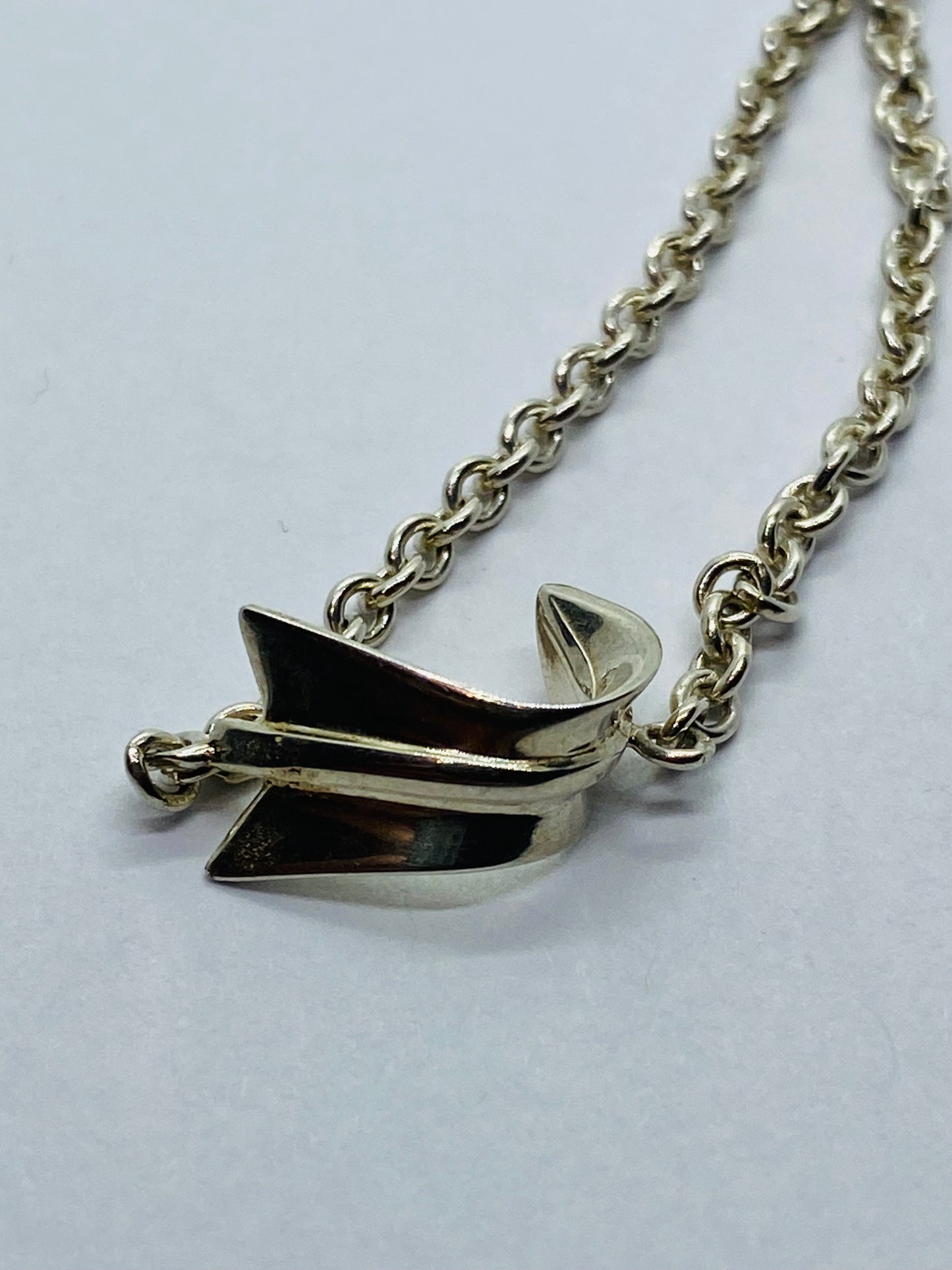 Tiffany & Co. Angela Cummings Sterling Curved Arrow Necklace And Bracelet Set