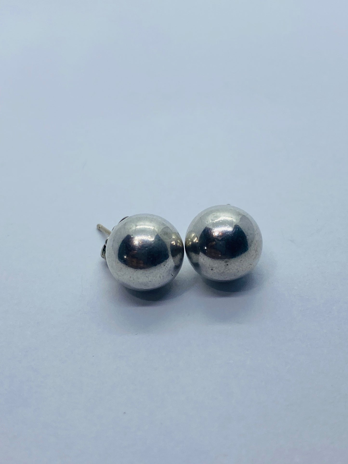Tiffany & Co. Ball Stud Earrings Bead Hardwear Sterling Silver 10mm